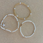 Set de 3 Bracelets Perles Plage