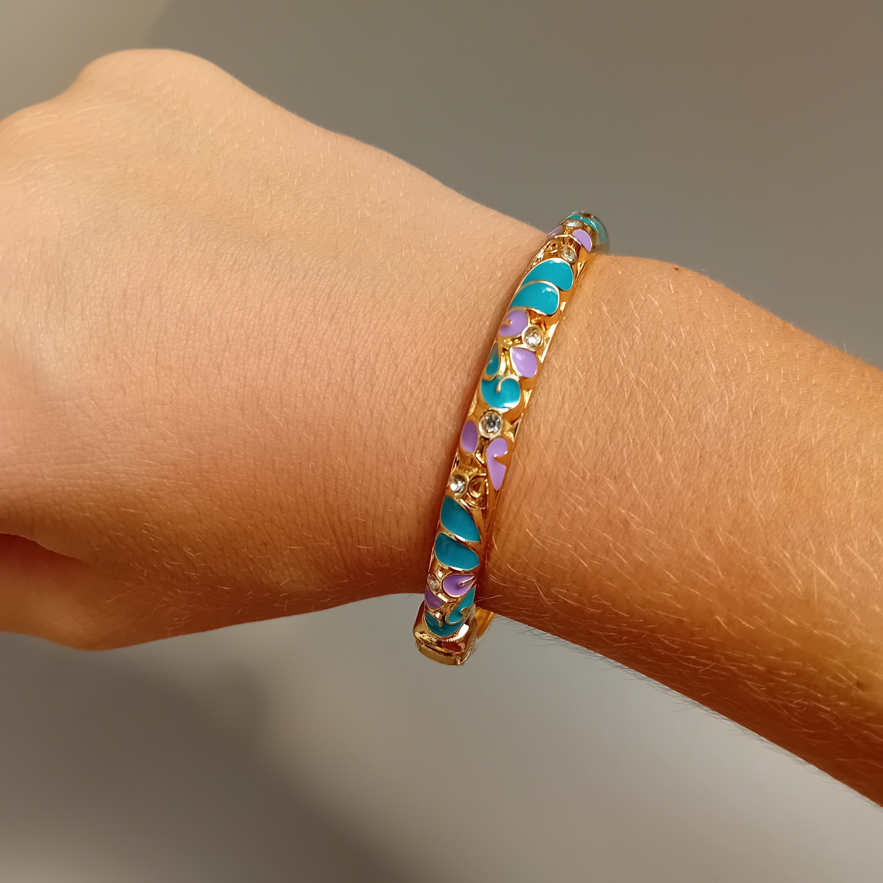 Jonc thailandais bleu et violet