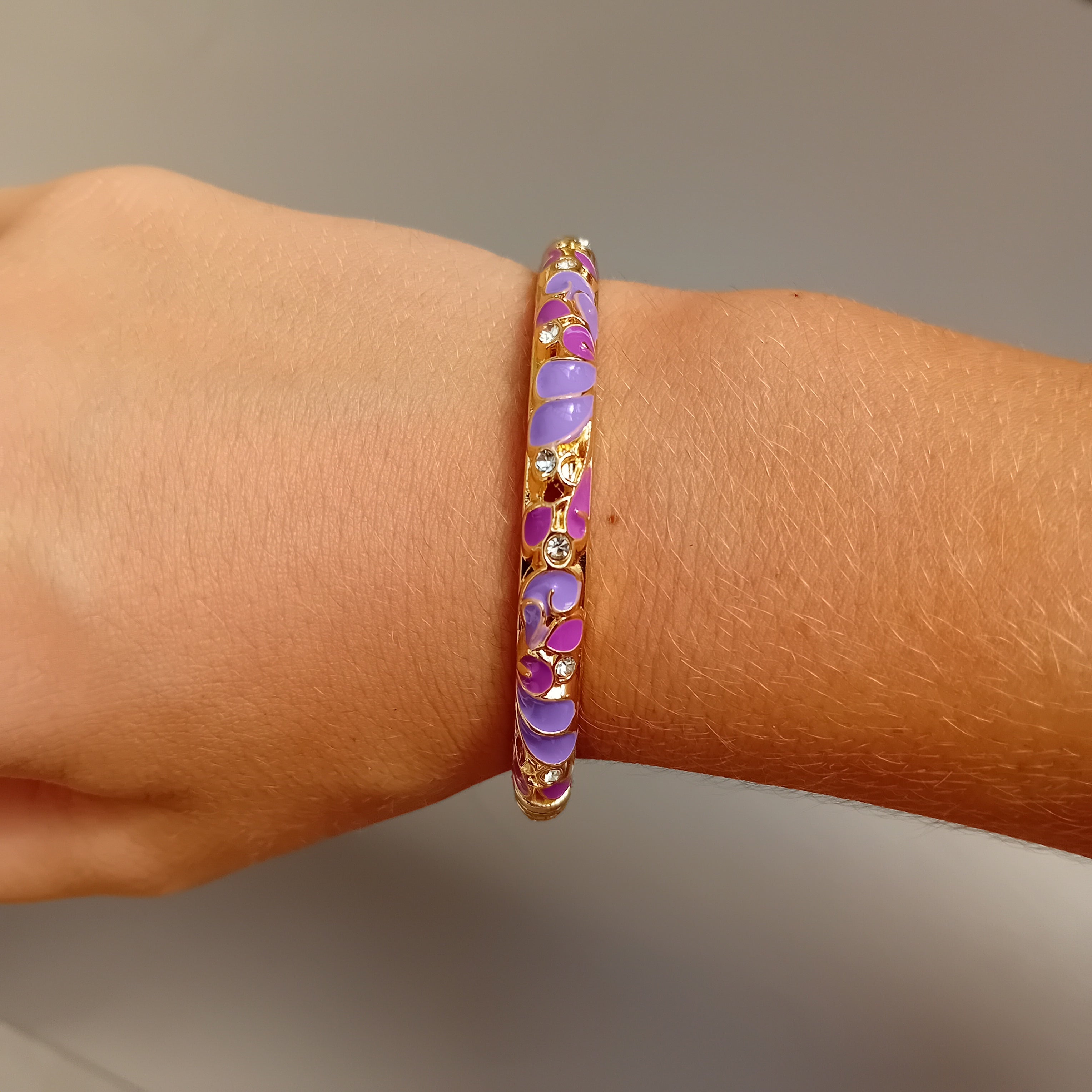 Jonc thailandais violet et rose