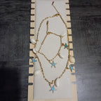 Ensemble Collier & Bracelet Coquillages Étoiles de Mer
