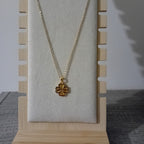 Collier trèfle Porte-Bonheur doré