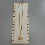 Goldene Sonnenblumen-Halskette