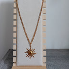 Goldene Sonnenblumen-Halskette