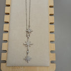Collier Y 3 Étoiles Argentées