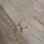 boucles d'oreilles les gouttelettes d'eau -acier inoxydable 304