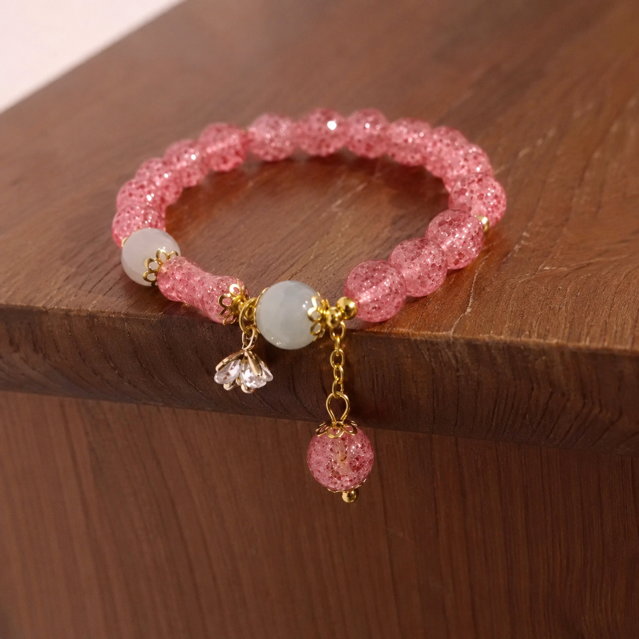 Bracelet bohême rose