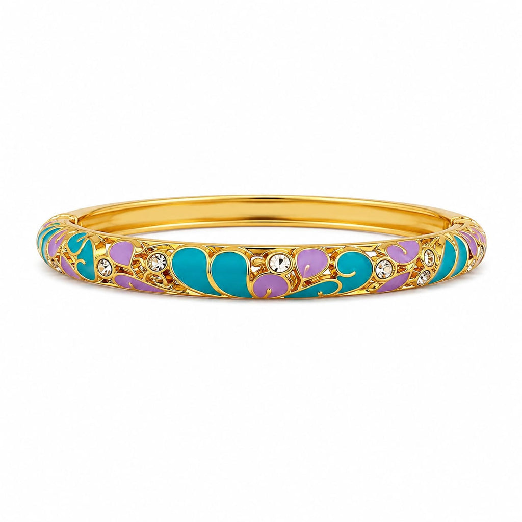 Jonc thailandais bleu et violet