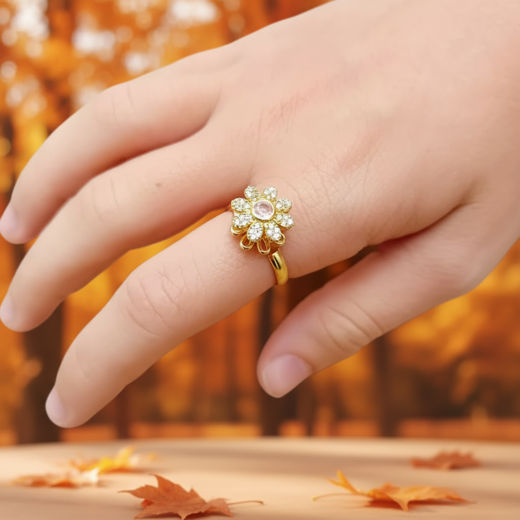 Arrière-plan automnal sans modification de la main ni de la bague