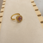 Bague anti-stress violette plateau améliorée