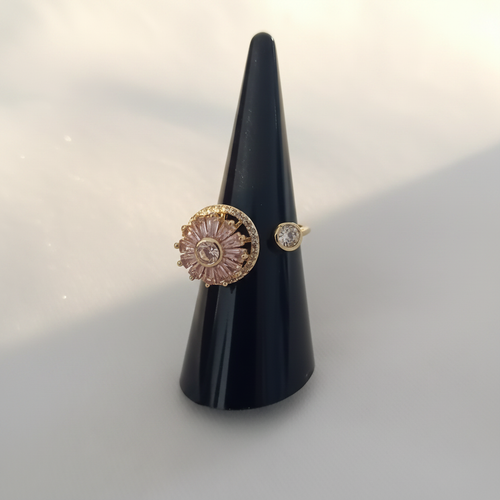 Bague cristal fleur présentoir améliorée