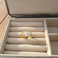 Bague fleur écrin velours améliorée