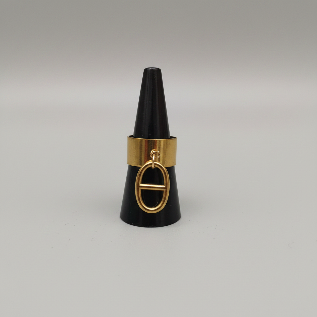 Bague maille marine - présentoir amélioré