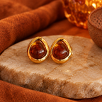 Boucles d'oreille sans main, décor automnal sans feuilles