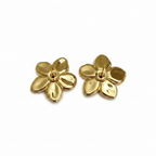 Boucles fleur turquoise dos