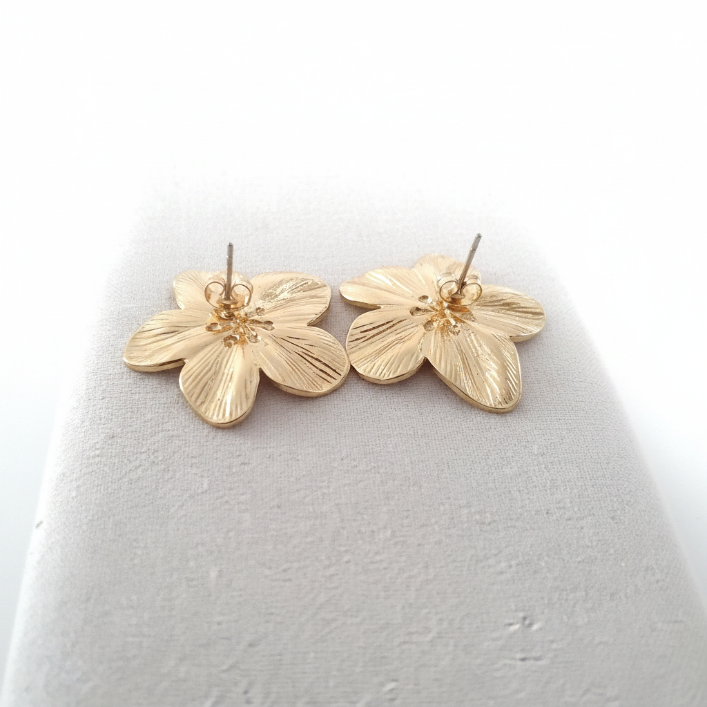 Boucles fleur vue de côté