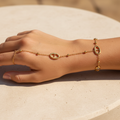 Bracelet bague maille marine - porté lifestyle