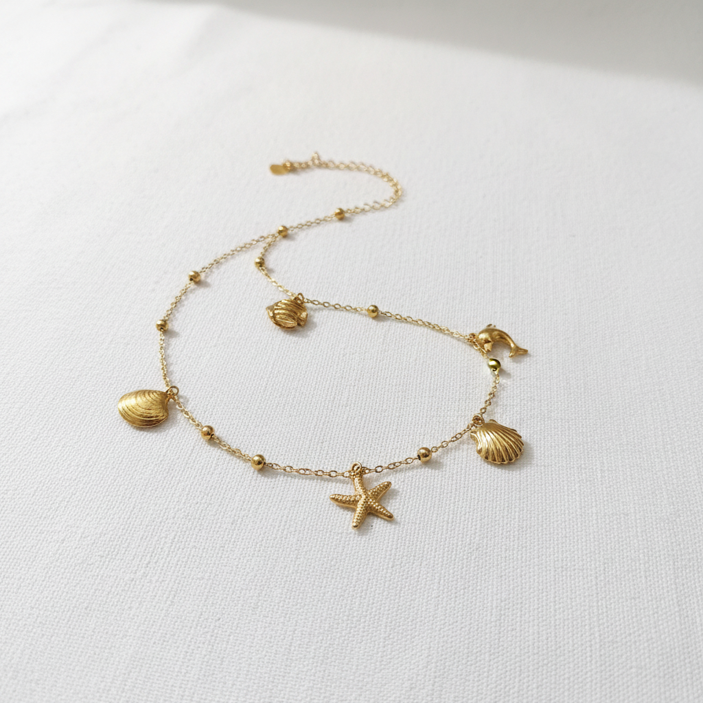 Bracelet de cheville marin - présentoir amélioré