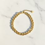 Chaîne de cheville gourmette - flat lay cercle