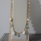 Collier coquillages étoiles de mer - photo améliorée