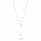Collier Lariat Doré - fond blanc