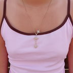 Collier Étoiles Cristal - bretelles retirées