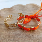 Jonc coco orange automne séparer en deux