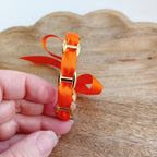 jonc coco ruban orange d'automne