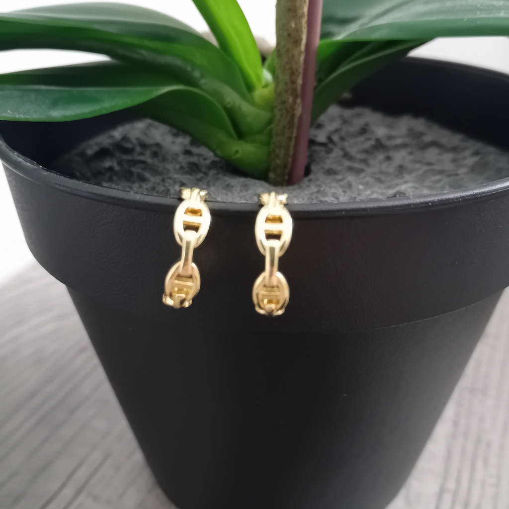 Maille marine orchidée