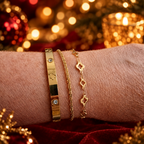 Set de bracelets en ambiance festive de fin d'année